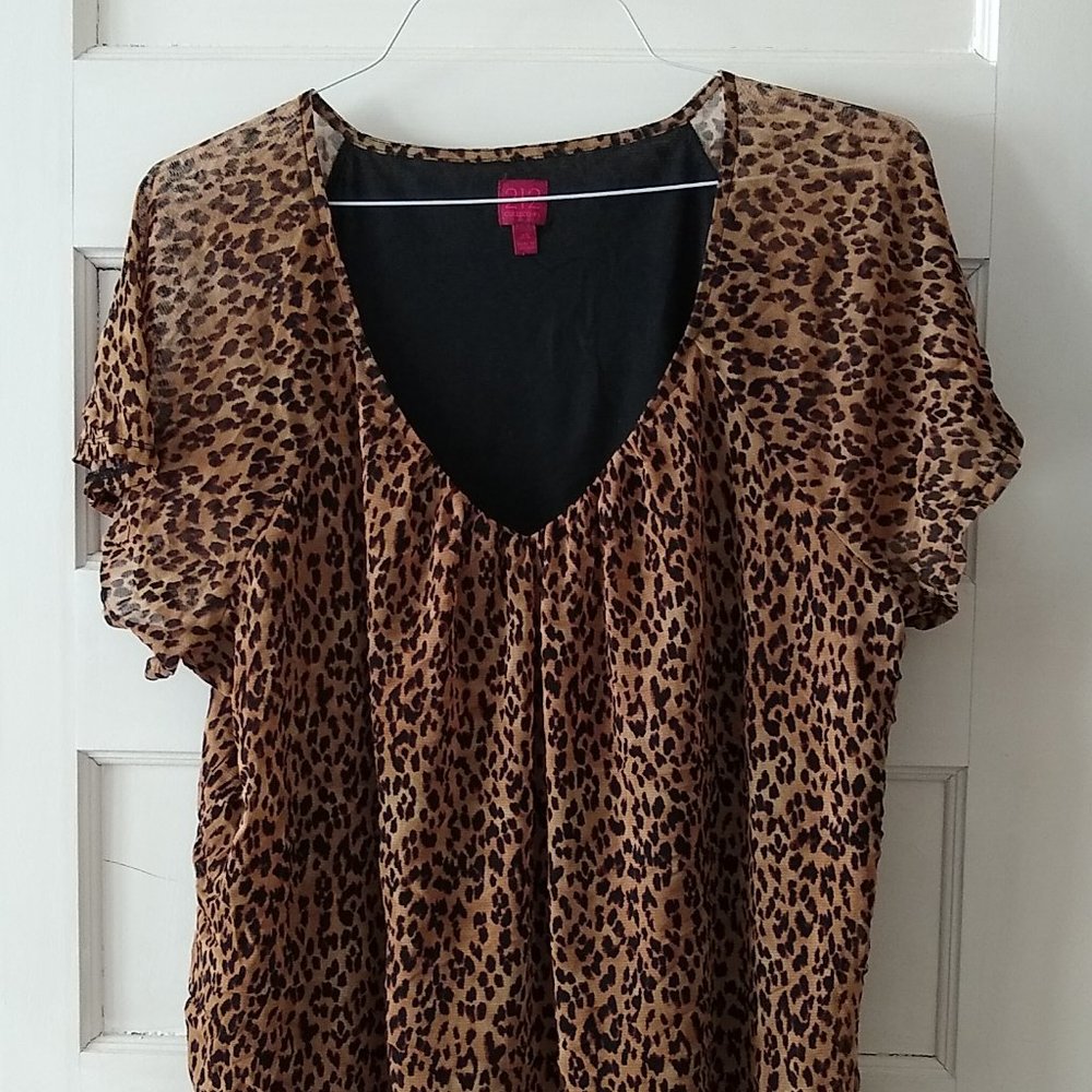 Cute Leopard Print Blouse